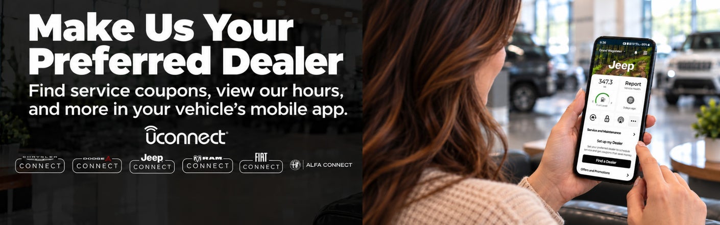 uconnect® make us your preferred dealer | Freedom Ram in Whitesboro TX